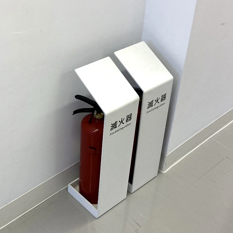 Fire extinguisher stand holder bracket seat wall Porte extincteur Cache extincteurs coffrets pour extinc2kg Coffee Shop mini bar