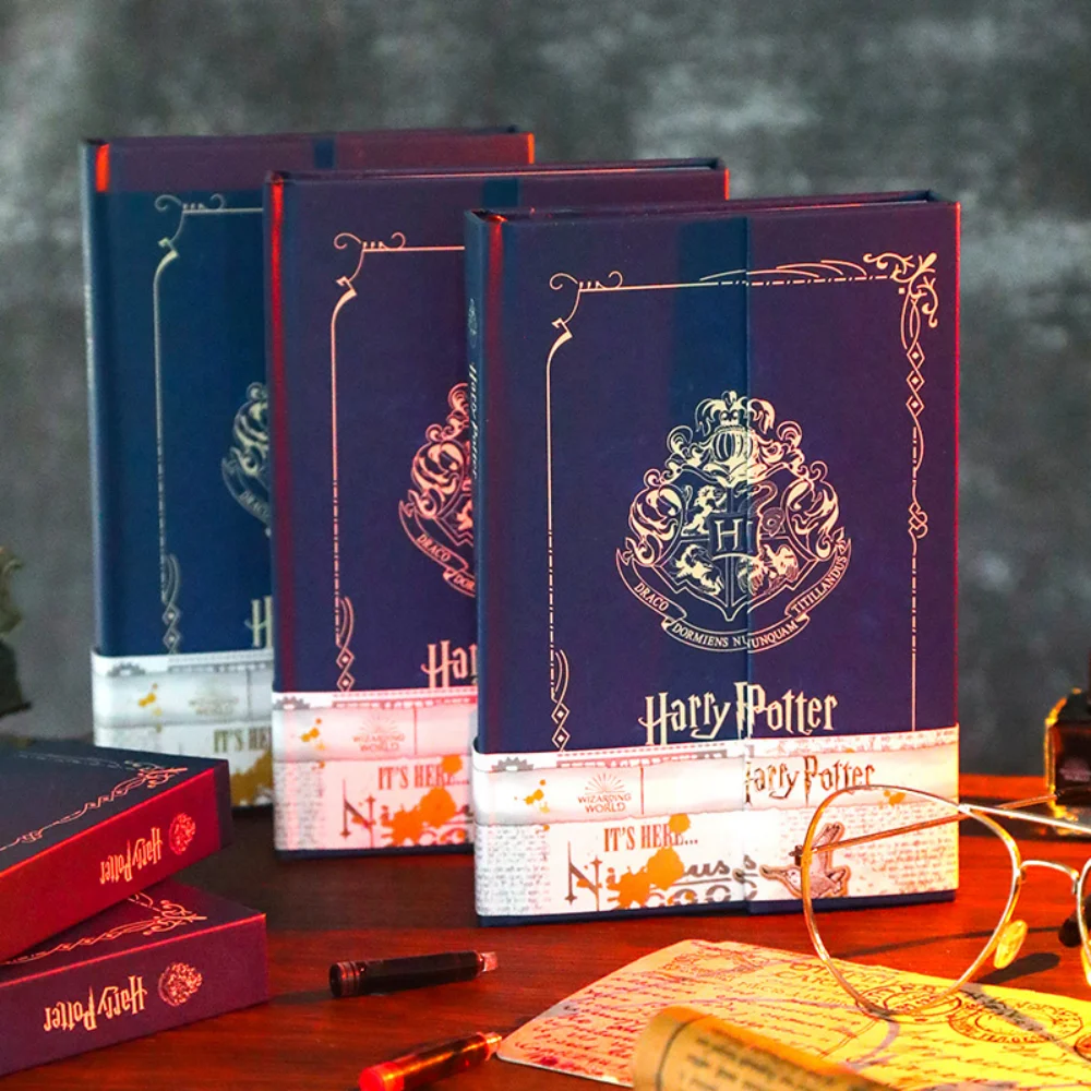Harry Potter Notebook Magic Academy Hogwarts Slytherin Authentic Retro Hand Account Diary Book School Student Stationery Gifts view 2