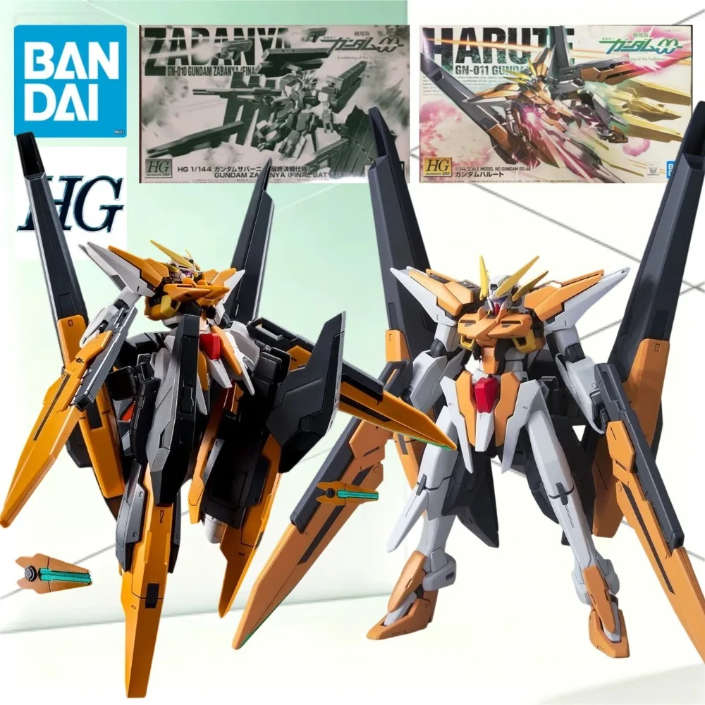 Bandai HG 1/144 Dual Model Pack GN-011 Gundam Harute Regular & Final Battle Ver. Transformable Mecha Figure Gundam 00 DIY Hobby