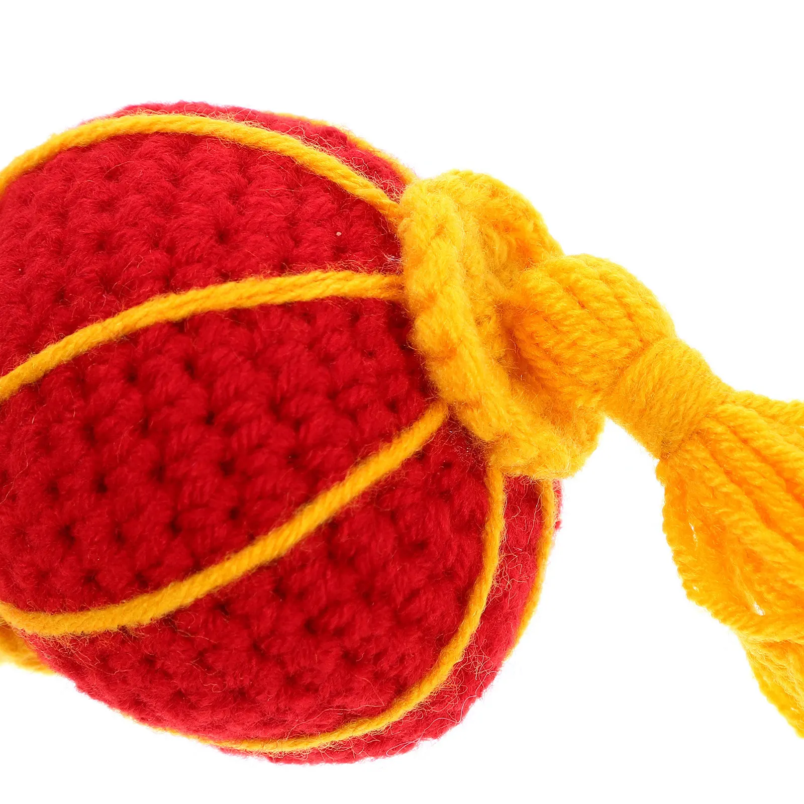 Handmade Crochet Keychain For Keychain For Backpack New Year Decor Red Lantern Tassel Bag Charm Pendant