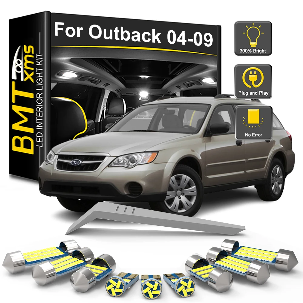 

BMTxms 11PCS Car LED Interior Trunk Door Light Bulb Kit For Subaru Outback BL BP 2004 2005 2006 2007 2008 2009 Car Accessories