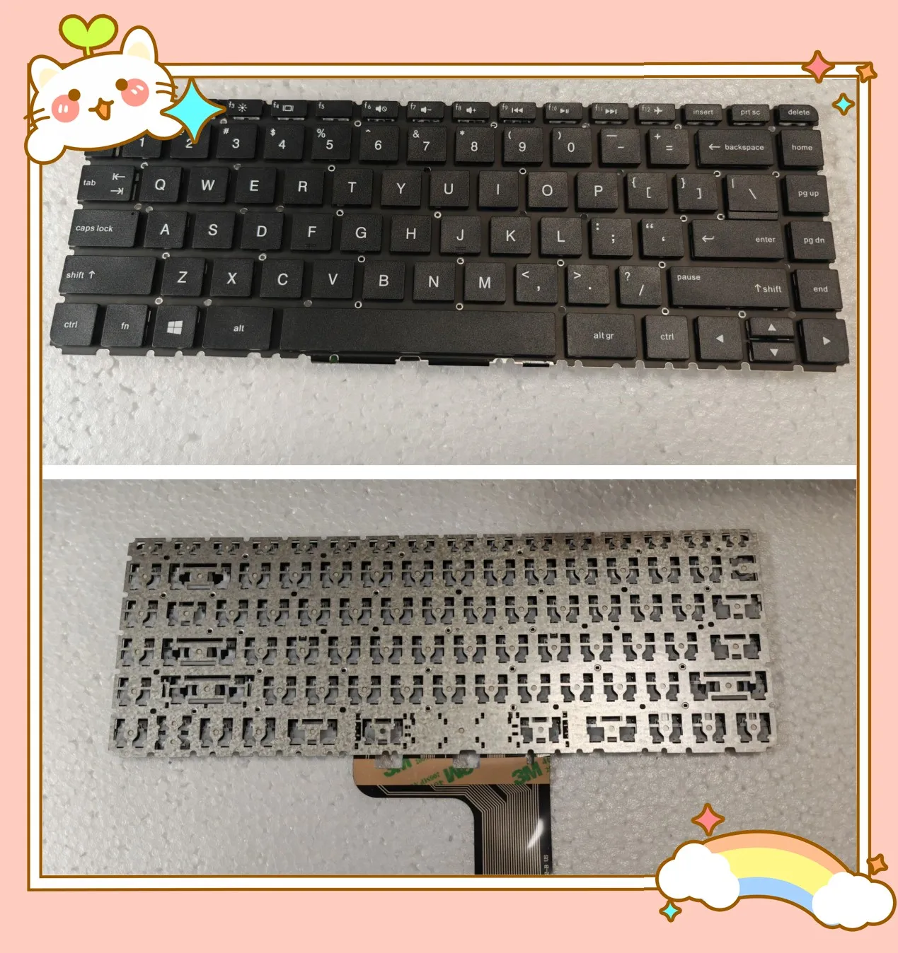 

Laptop Keyboard FOR HP 14-ac029tx TPN-124 I124 L119 I122 I119 I120 14-AC 14-AF 14-AD 14-DF 14-AM 14-AD 14-AN 14-AQ US No-backlit