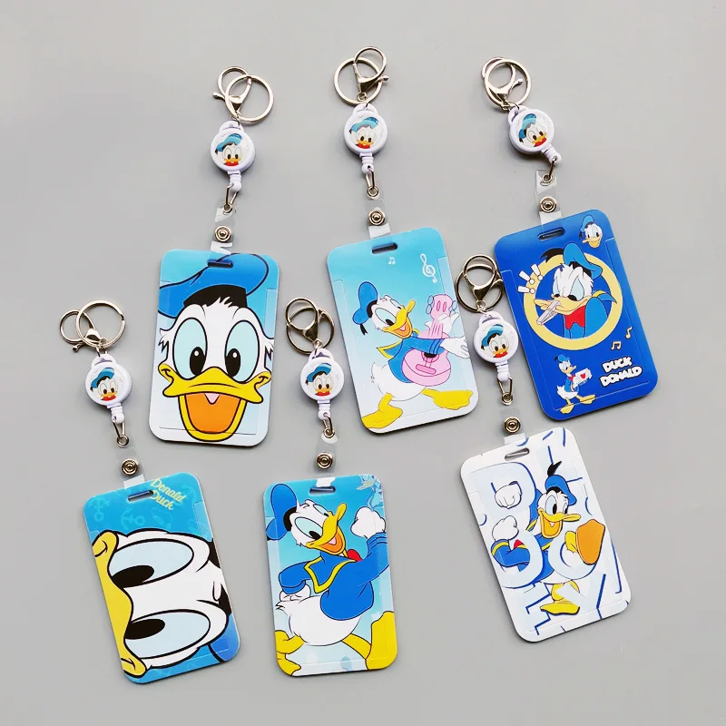 

Cute Disney Mickey Mouse Card holder Kawaii Anime Student Campus Card Work Card Meal Card Girl Gift