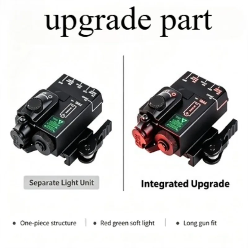 Multi Gear Brightness Adjust Nylon Adjustable Light Box Red Green Soft Light Fit Rifle Collect Hobby Fun Ornament Display Gear