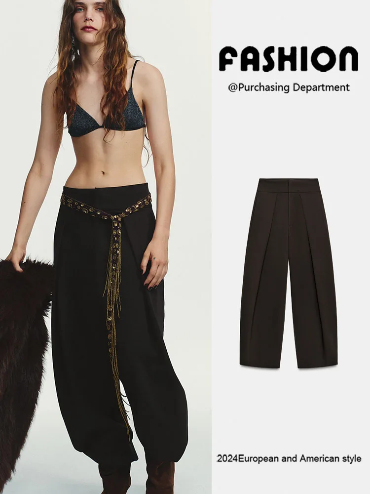 

Зима 2025 г., женские модные удобные прямые брюки-комбинезон, универсальный слип для похудения, новое поступление