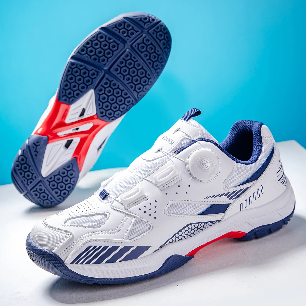 2024 Unisex Tennis Shoes Women's Professional Tennis Competition Training Shoes Outdoor Anti Slip Badminton Sports Shoes Men's