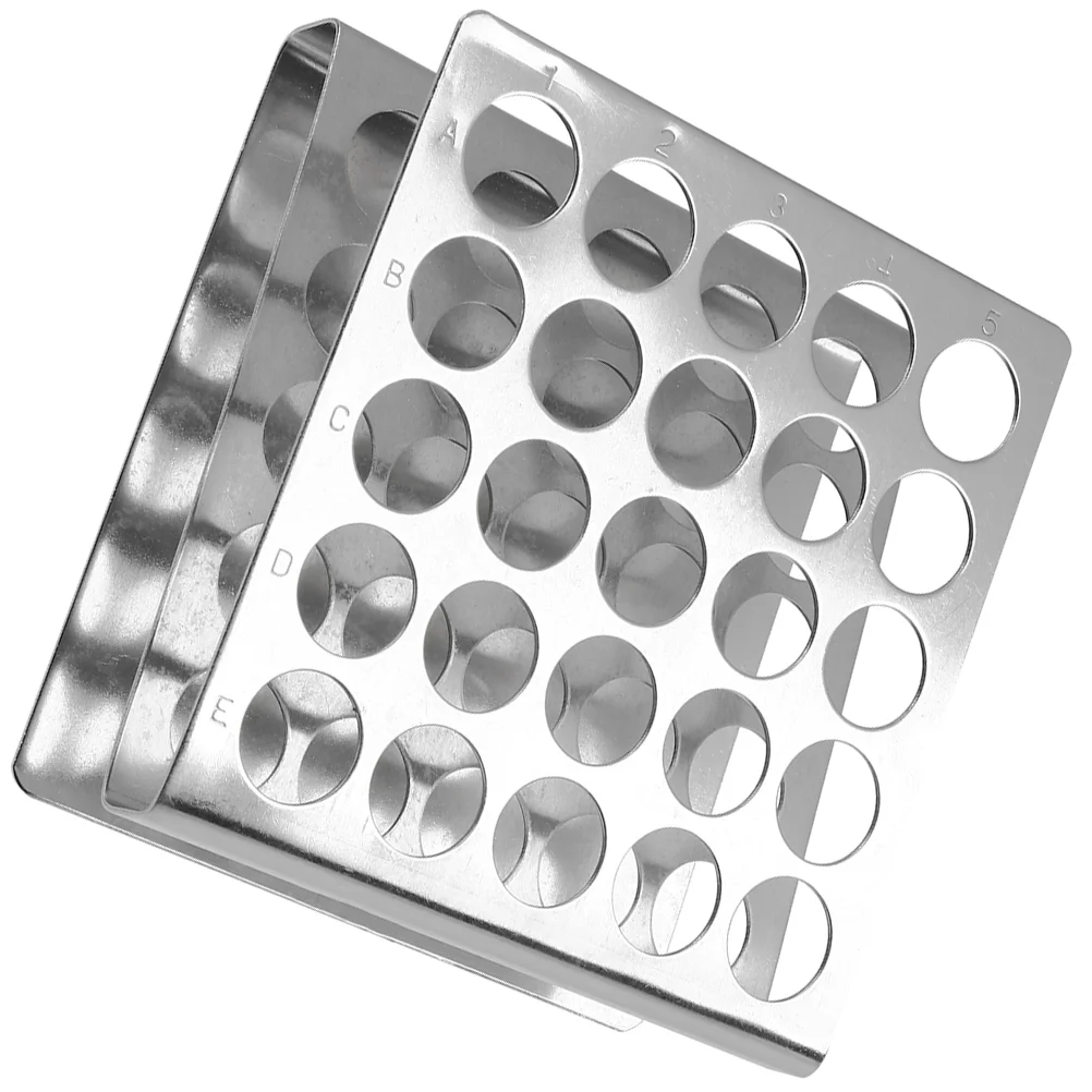 

Z Shaped Test Tube Stand Stainless Steel Rack Laboratory Holder Makeup Brush 25-holes