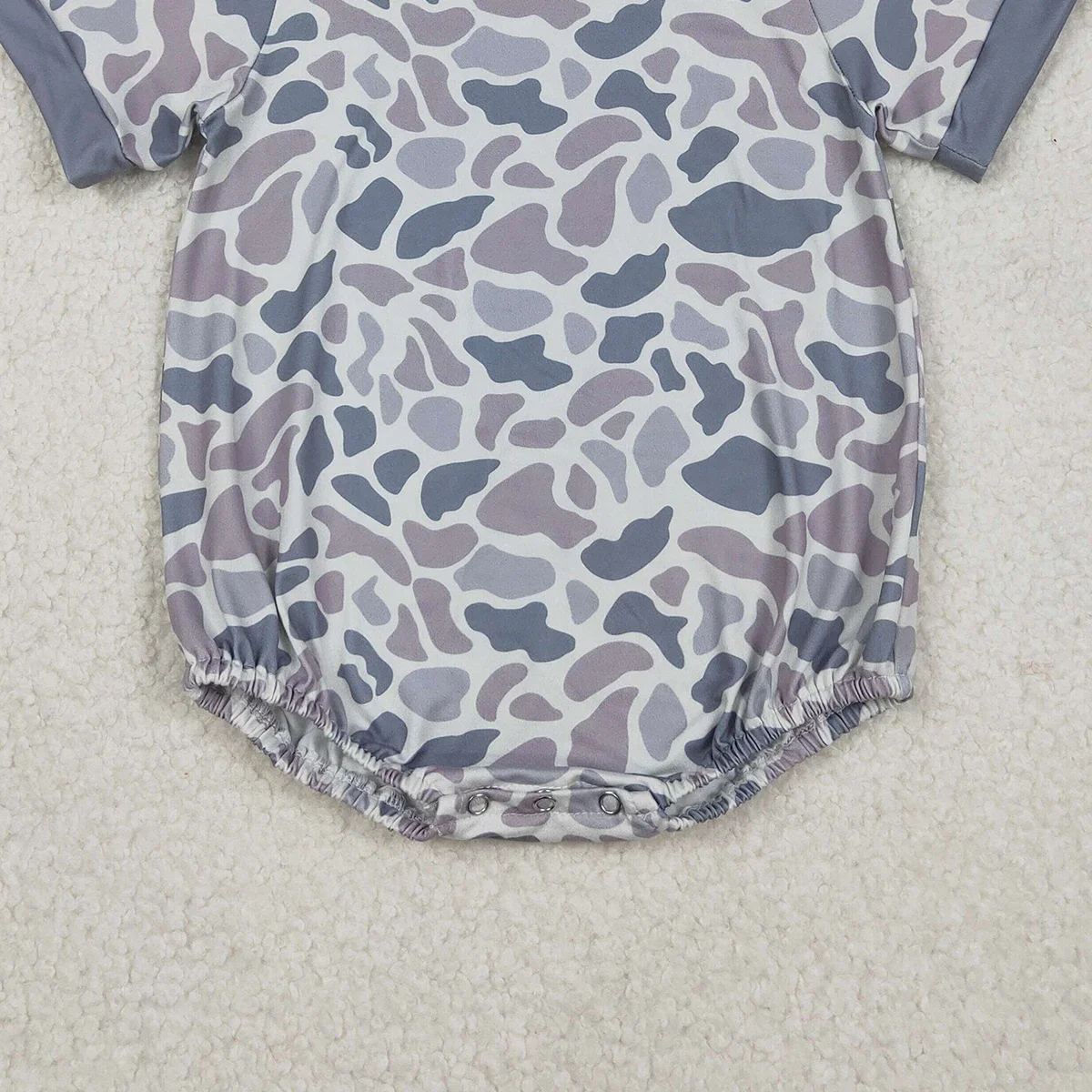 الجملة طفل الفتيان قصيرة الأكمام رمادي كامو فقاعات الجنوبية رومبير الوليد نيسيي طفل القطن الاطفال الأطفال ارتداءها الملابس