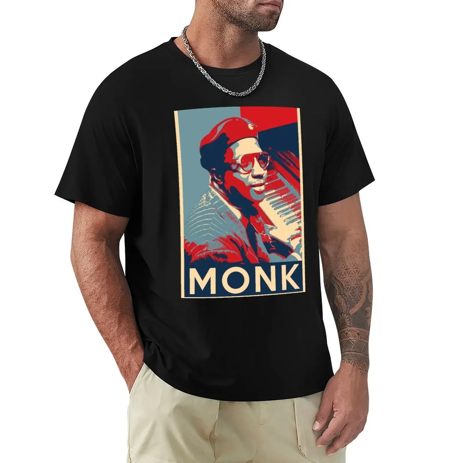 Thelonious Monk Hope Poster - Sizes of Jazz History T-Shirt shirts graphic kawaii clothes mens vintage t shirts