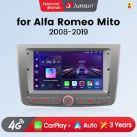 Junsun 7 Inch Car Radio for Alfa Romeo Mito 2008 2009 2010 2011 - 2019 Wireless CarPlay Android Auto Intelligent Multimedia 4G