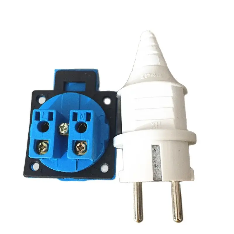 one set European plug+ European receptacle for 2KW 3KW 5KW Gas generator accessories