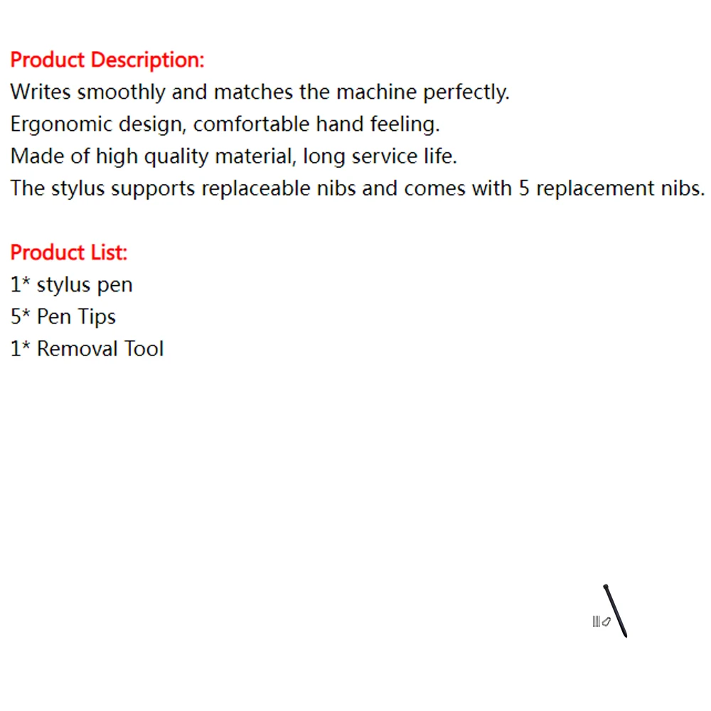 

Стилус для планшета Samsung Tab Active5 Pro с поддержкой сменных наконечников