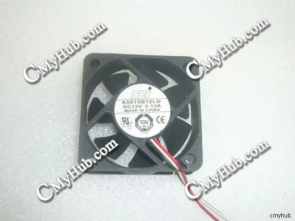 SEI-Ventilador de refrigeração para SEI, A5015B12LD, DC12V, 0.13A, 5015,5 cm, 50x50x15mm, 3Pin