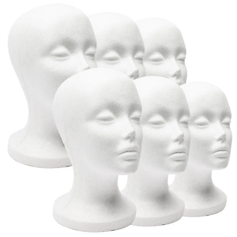 Foam Mannequin Head Model Sunglasses Eyeglass Stand Hat Cap Display Holder Headset Mannequin Head Display Stand Rack