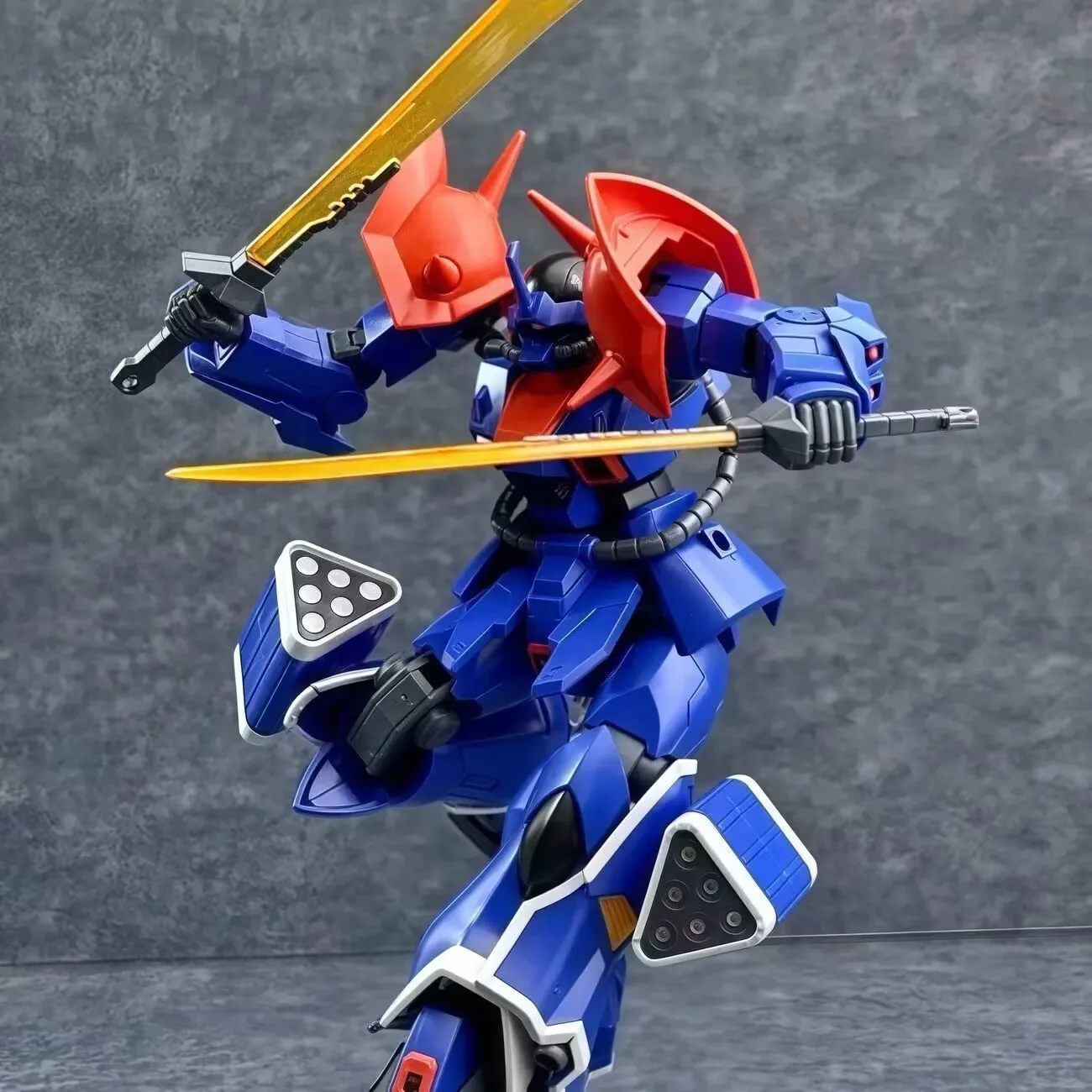 In Stock Hg 1/144 Ms-18e Kampfer Assembly Model Kit Dark Cool Action Figures Movable Joint Robot Model Kit Plastic Model Toys