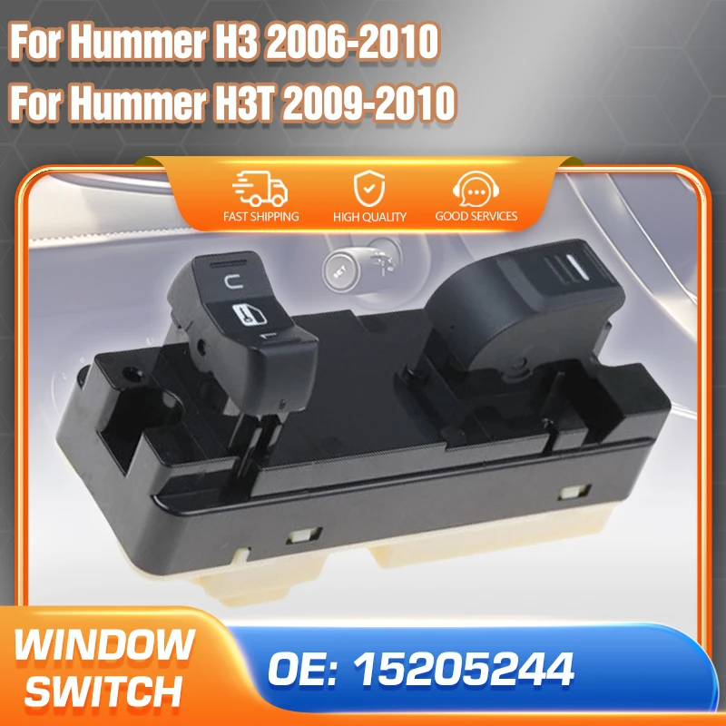 

Electric Power Master Window Control Switch 15205244 12 Pins Car For Hummer H3 2006 2007 2008 2009 2010 Hummer H3T 2009-2010
