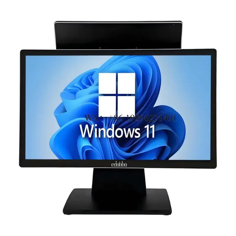 18.5-inch Capacitive Multi-Touch POS Cash Register LCD Display Screen Windows 10 Full HD Resolution 8/16GB RAM 2-Year