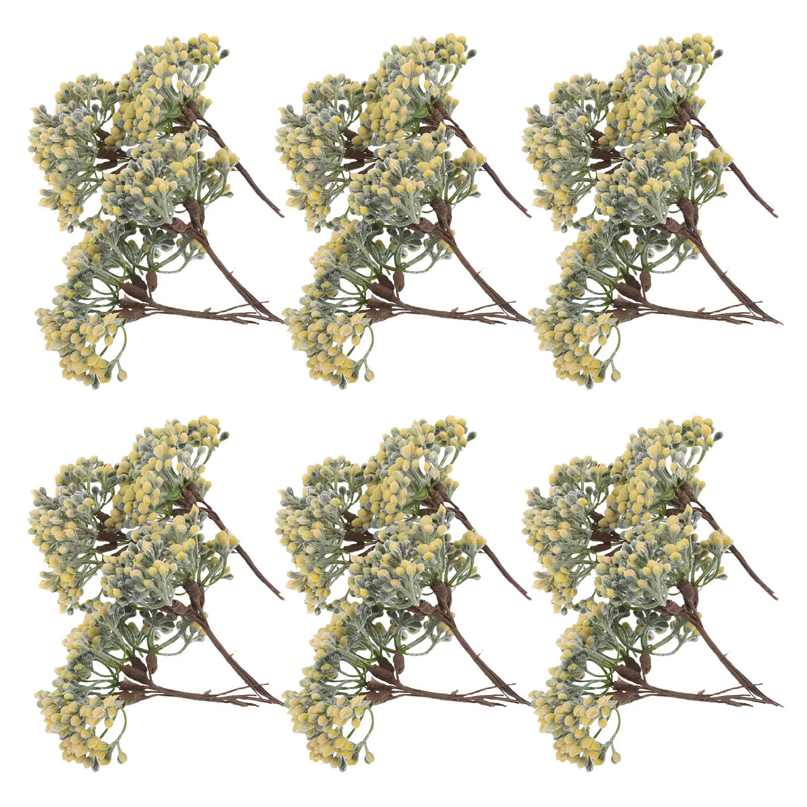 

30pcs Artificial Berry Picks Realistic Frosty Winter Branches For Christmas Tree Filler Holiday Wreath Garland Craft Diy Decor