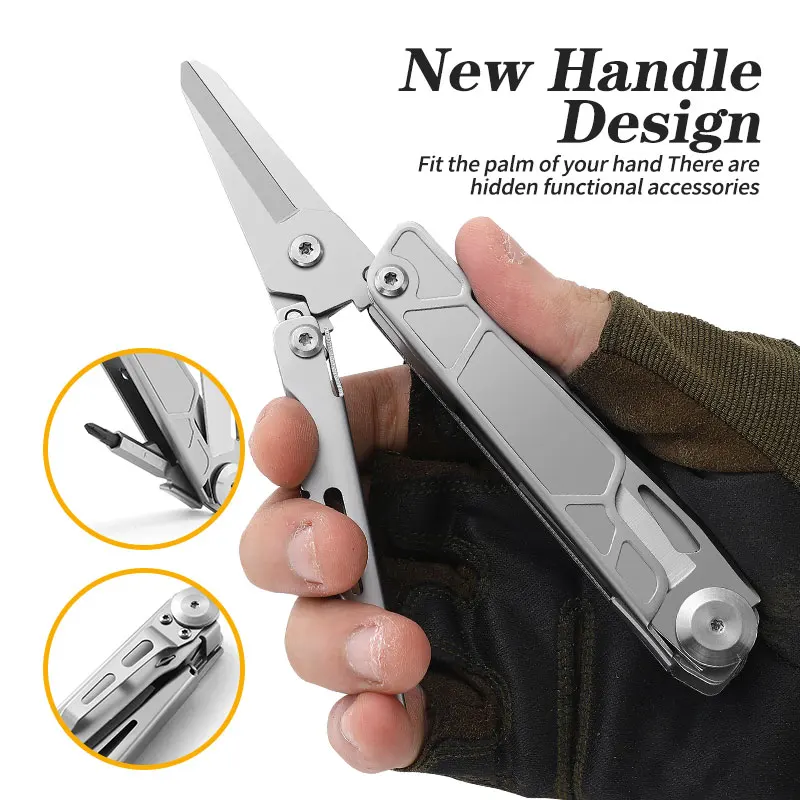 Multifunctional Scissors Mini Pocket Folding Knife with Screwdriver Camping Hiking Outdoor Survival Gear