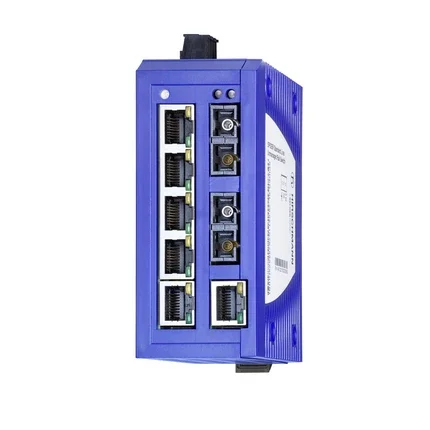 Hirschmann-Commutateur réseau GECKO 8TX/2wrechargeable Lite, gestion industrielle, EAlterNET Rail Ethernet/Fast-Ethernet, avec liaison montante Gigabit