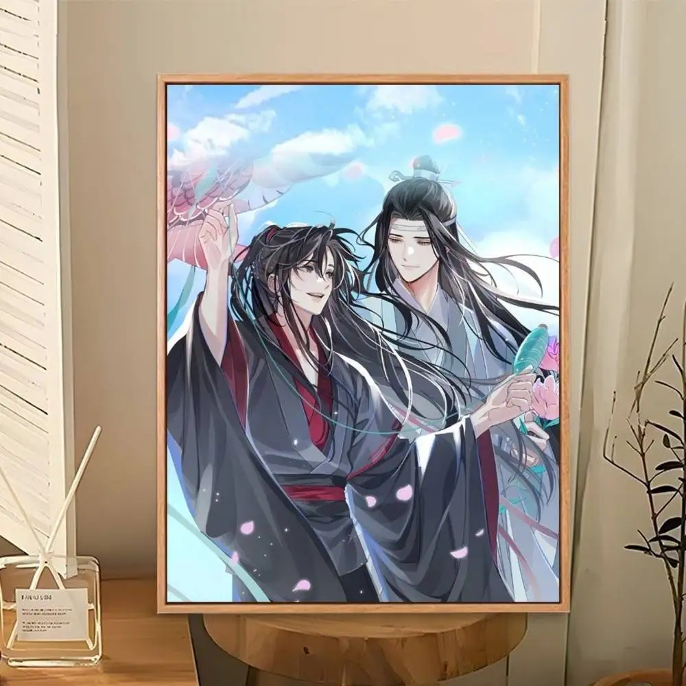 Mo Dao Zu Shi Lan Wangji Wei Wuxian Poster Perfect Space Sticker Self Adhesive for Office Home Theater Wall Art Decor Fancy Gift
