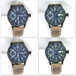 43mm Seagull ST36 Manual Winding Mechanical Movement Watch 316L Stainless Steel Case Fashion Luminous Men's Watch