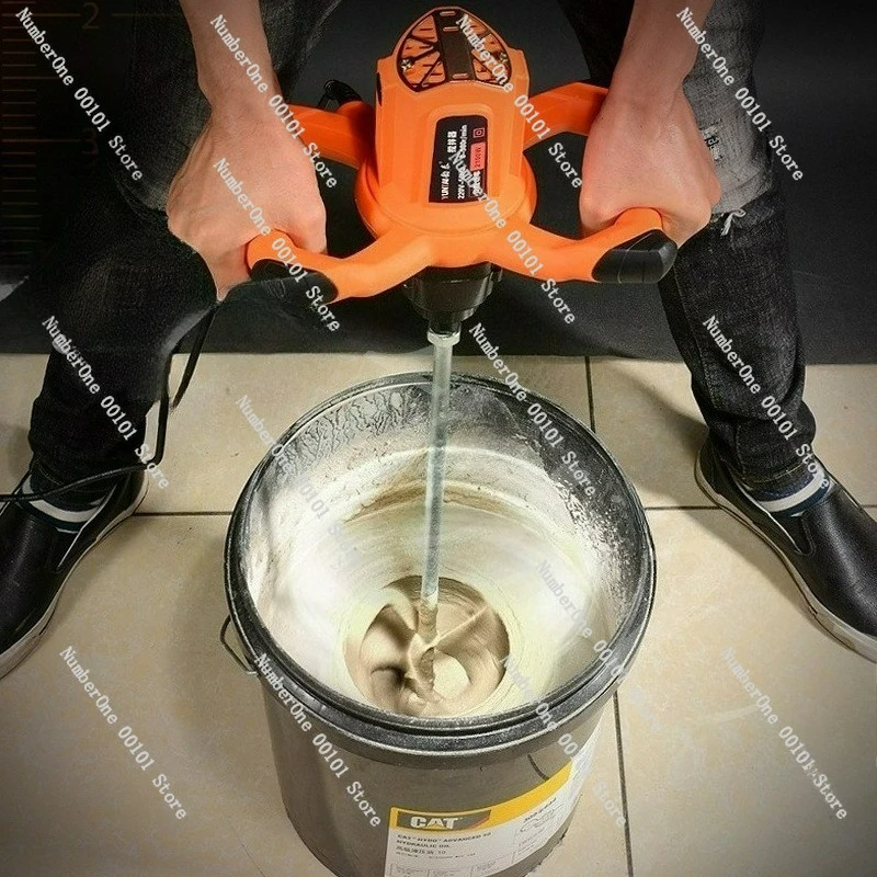 

6 Gear Adjustable Speed Industrial Grade Mixer 2100W Handheld Paint Mixer Electric Putty Coating Mixing Machine