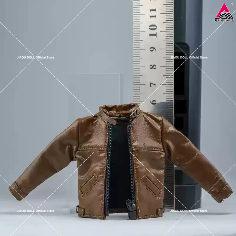 1/12 Scale Male Leather Jacket Pants Clothes Accessory Model for 6'' Romankey Ant Notaman Soldiers Action Figure Body Dolls