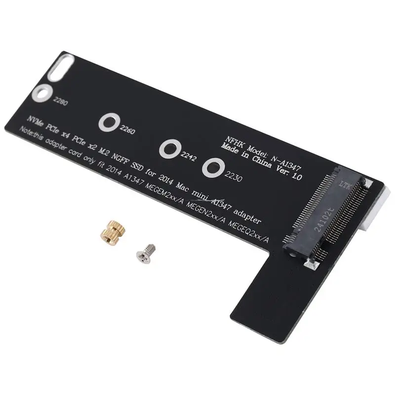 AED7-New Nvme M2 SSD Converter Card To For Apply Mac Mini 2014 A1347 MEGEN2 MEGEQ2 Adapter Raiser PCI Express NGFF 760P 600P Ris