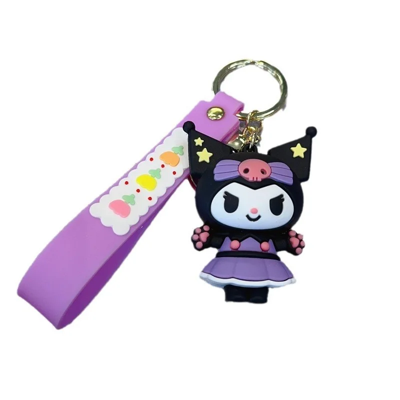 

Doll Keychain Cartoon Cute Kuromi Cinnamoroll My Melody Schoolbag Pendant Decorative Buckle Pendant Portable Keychain Toy Gift