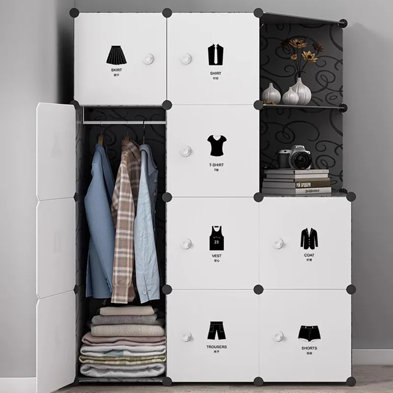 Simple Portable Wardrobe Partitions Organizer Living Room Closet Bedroom Watches Cheap Space Saving Muebles Trendy Furniture