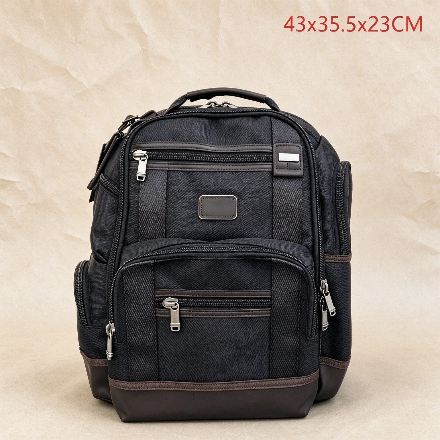Men's Ballistic Nylon Business Backpack Large Capacity Stylish Commute Trendy Travel Rucksack