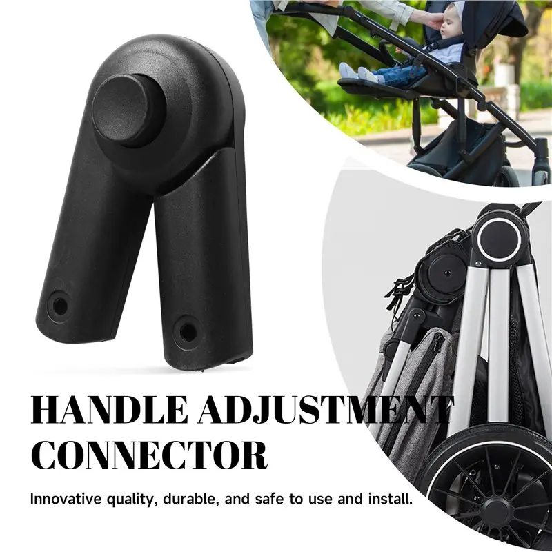 Excellent-For 22Mm Tube Compatible 2Pcs Stroller Folding Handle Joint Connector Replacement Parts For Pushchair Handles