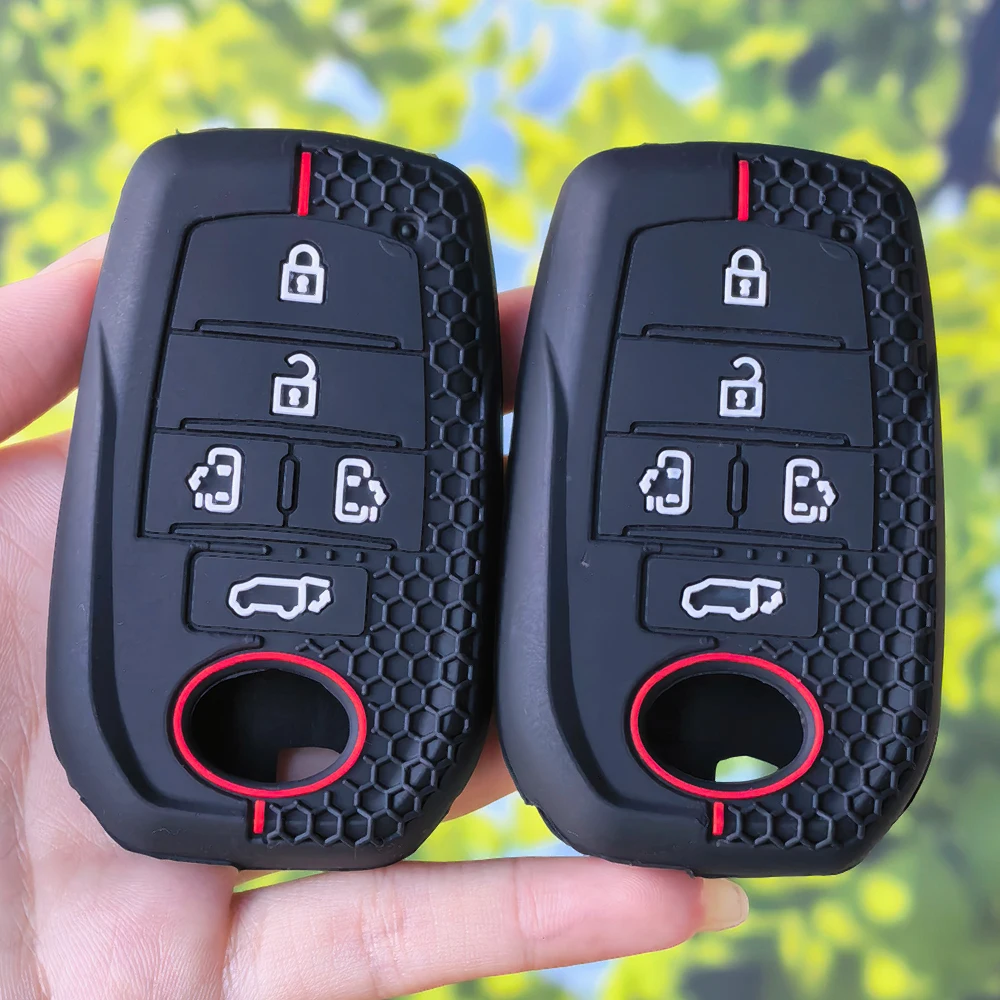 Precise Snug‑Fit Silicone Protective Shell For Toyota Alphard PREVIA Voxy Noah Esquire Vellfire Harrier Keyless Key Accessories