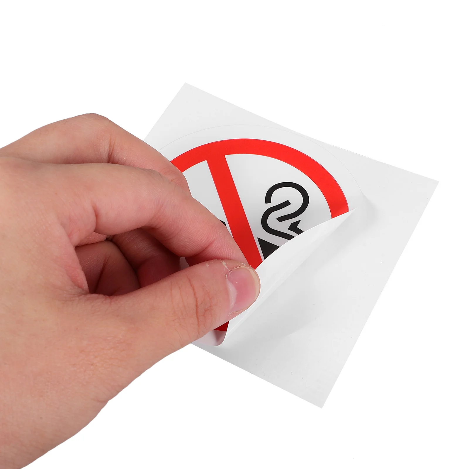 20 قطعة من ملصقات مؤشر ممنوع التدخين، مرئية للغاية، متينة، سهلة الاستخدام، إزالة مثالية لمركبات الأعمال المنزلية #4