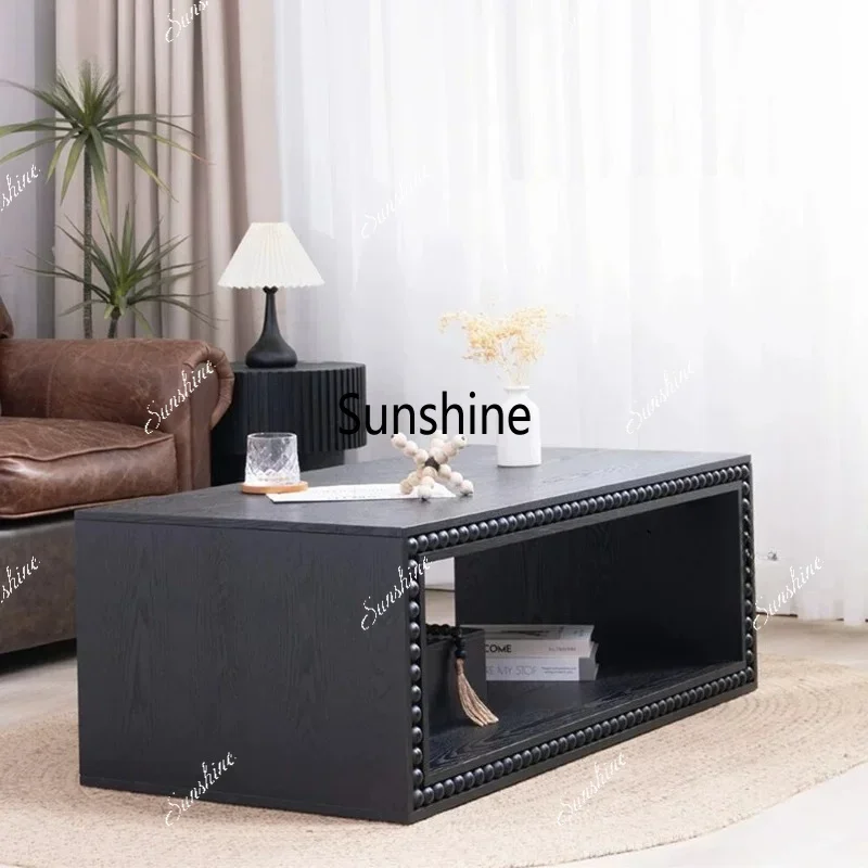 

Medieval wabi-sabi wind solid wood rectangular coffee table