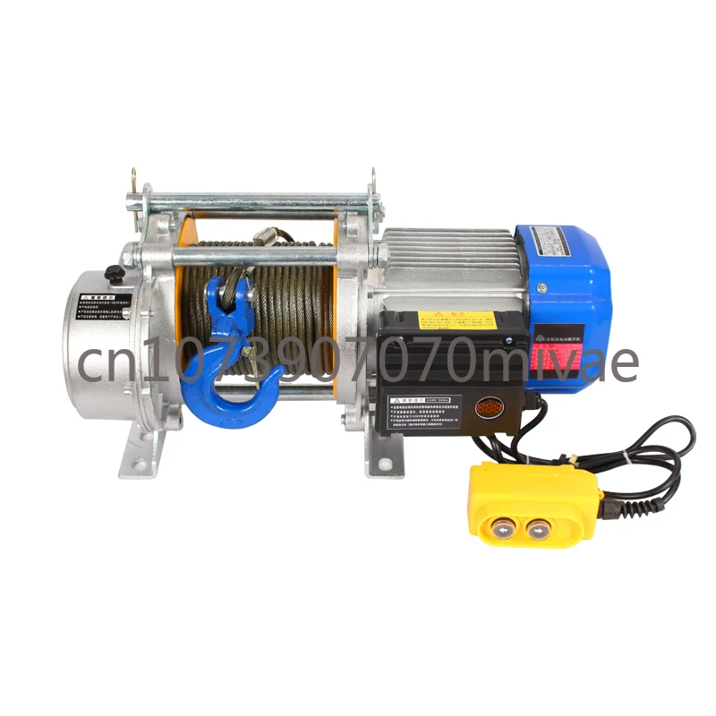 Aluminum Wire Rope 1 Ton 2 Tons 220V/380V Small Electric Winch, Household Multifunctional , Building Decoration