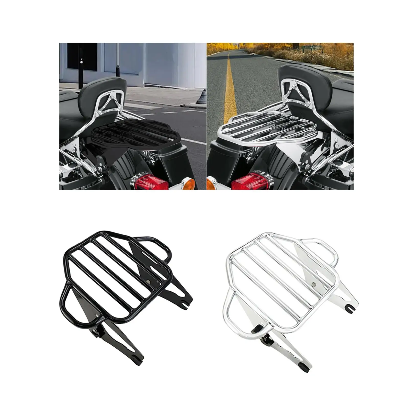 Porta-bagagens destacável de dois acordes para Harley Davidson Street Glide Touring