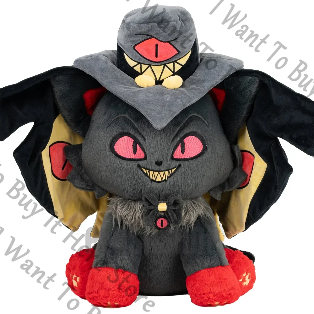 

Подушка-игрушка 45 см из хлопка с принтом, в виде персонажа Sir Pentious из аниме Hazbin Hotel, для косплея, мягкая, пушистая, подарок