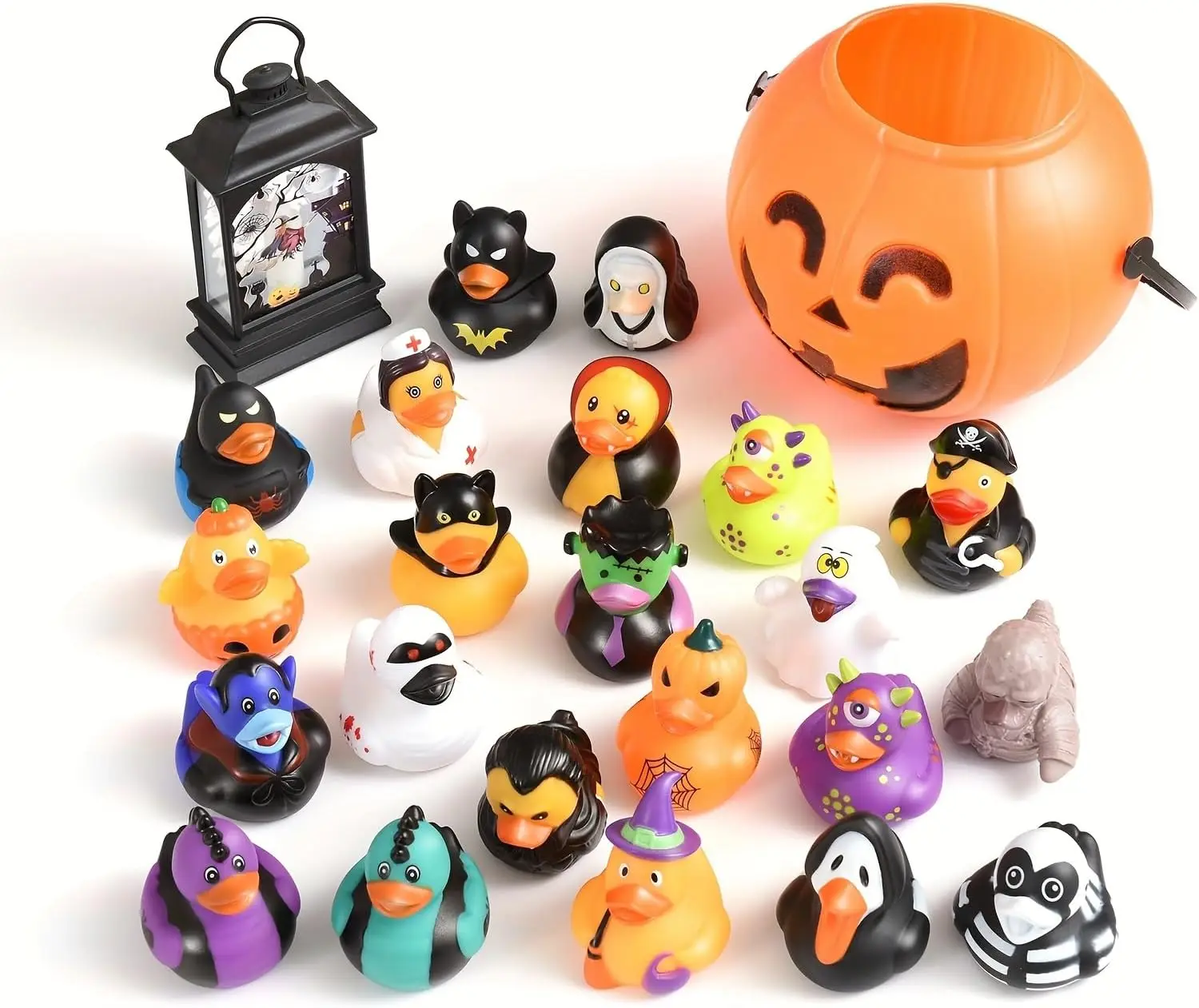 Halloweenowe gumowe kaczki luzem Duckies Dekoracja samochodu na cukierek albo psikus Halloweenowy wypełniacz torebek na prezenty imprezowe