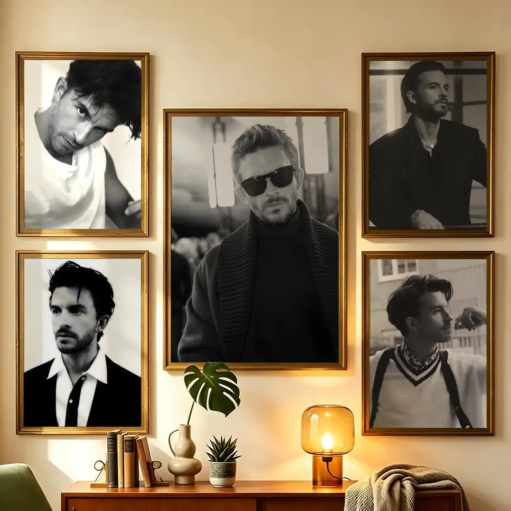 actor Jonathan Bailey Poster Wall Sticker Poster Decal PP Material Self-Adhesive Waterproof for Living Room Home Wall Decor