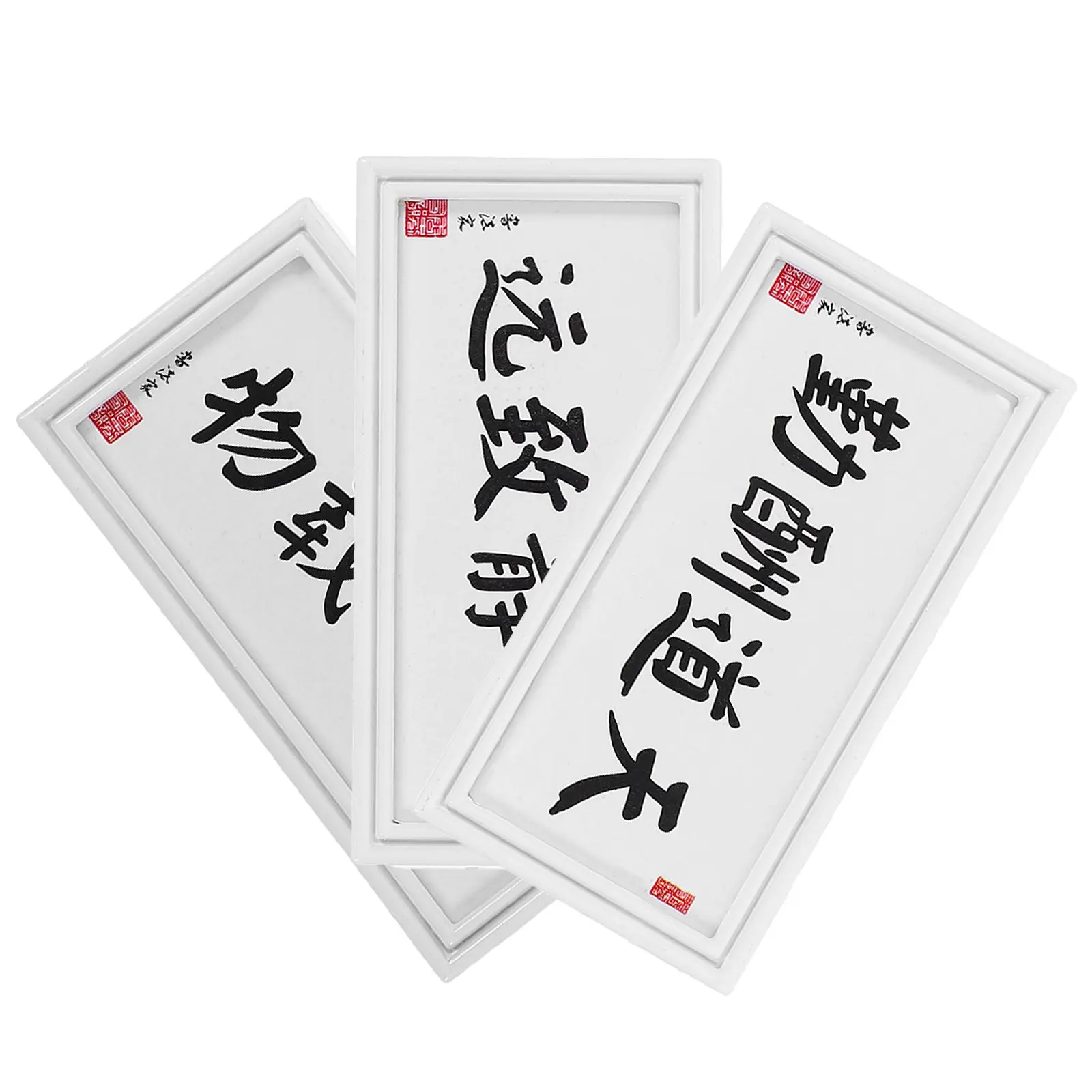 

3Pcs Miniature Frame Painting Decoration Calligraphy Art Perfect Mini House Accessories Mini Picture Frames Dollhouse Room Box