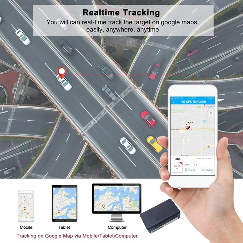 5m Accuracy GPS Tracker APP Remote Tracking Vehicle Anti-theft for Car Truck Motorcycle Cattle with Affordable Subscription