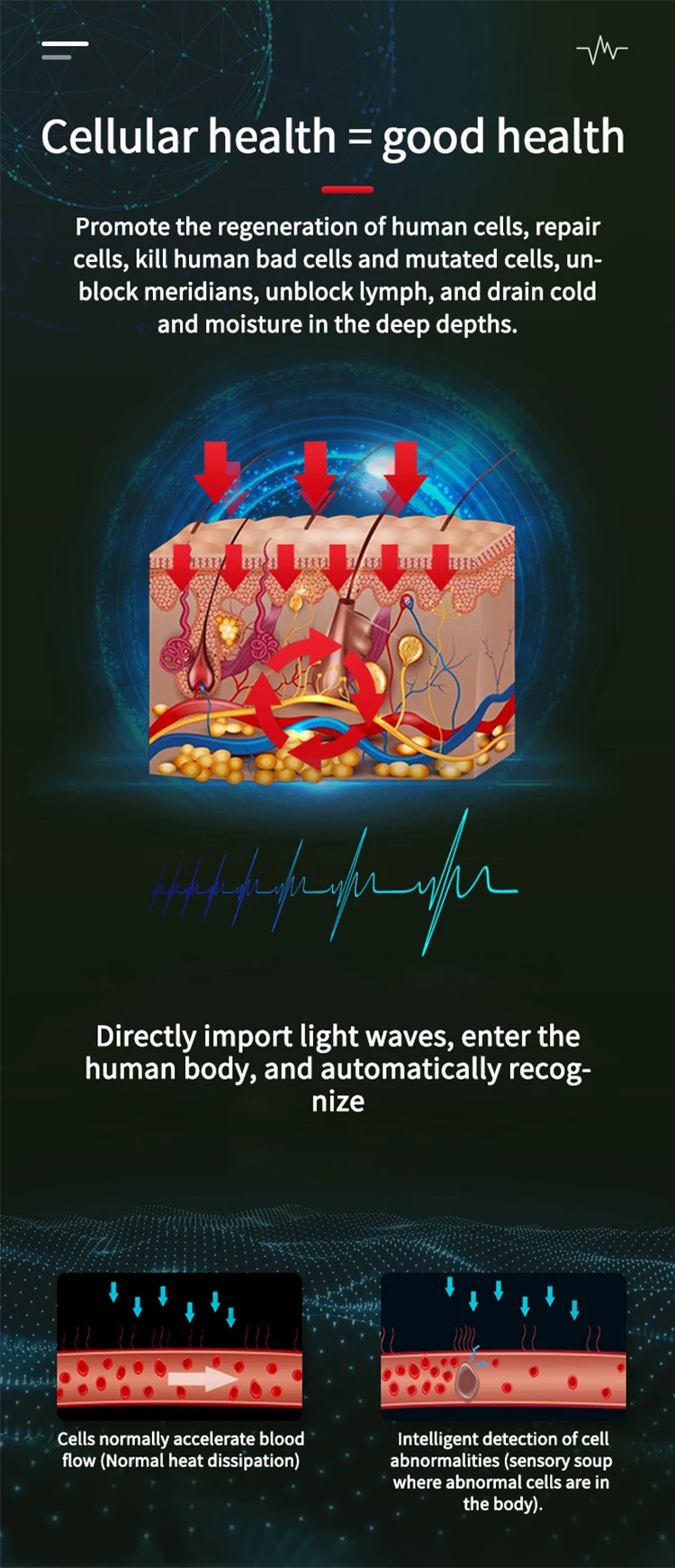 4.0 Itera Terahertz Frequenztherapiegerät für Stammzellen THZ Hyperthermie Small God Blowing Hot Pack IteraCare PhysiothTerapy – Detail 3
