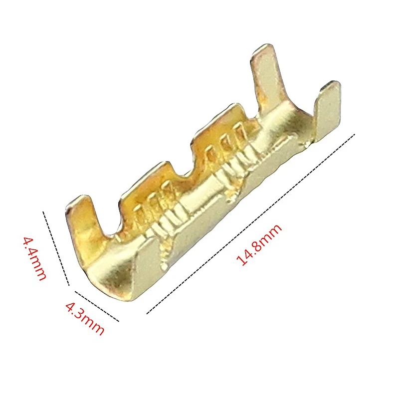 52 Stuks Drukknop Snel Aansluiten Terminal Dual Connector Terminals 453 U-Type 0.3-1.5Mm 2 Draad Connector Terminals