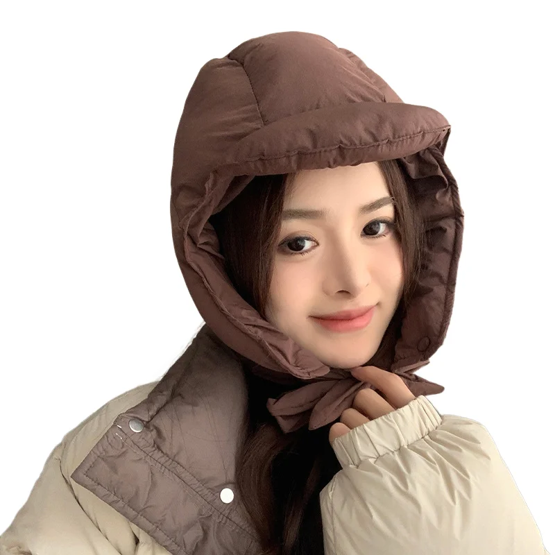 

Женская зимняя утолщенная ветрозащитная шапка, шарф, уличная морозостойкая шапка, теплые велосипедные шапки для ушей для девочек, женская холодная погода, новинка