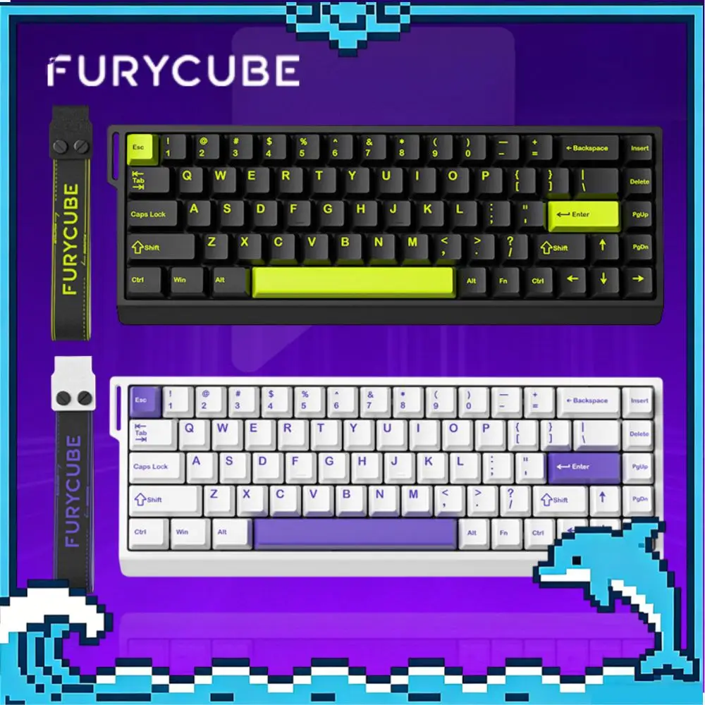 FURYCUBE M68HE E-sports Magnetic Keyboard Wired 0.1ms Low Latency Custom Game Water Proof Keyboard FPS Gamer Gaming Accessories