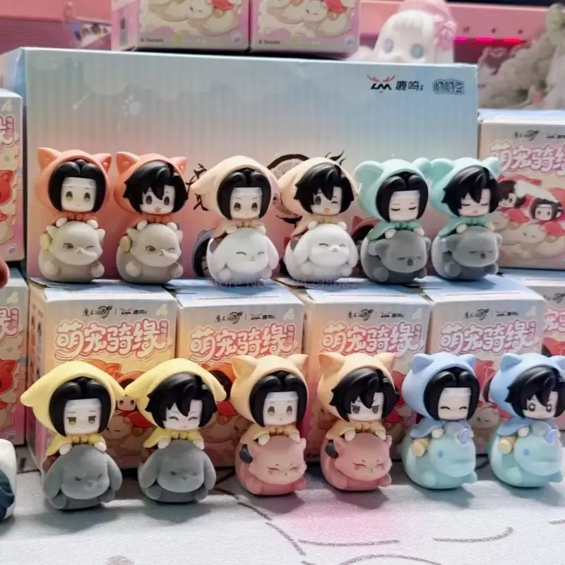 Caja ciega de la serie Mo Dao Zu Shi, bonito paseo de mascotas, affinidad Wei Wuxian Lan Zhan, juguete bonito, figura de Anime, regalo de Festival para chica Mdzs