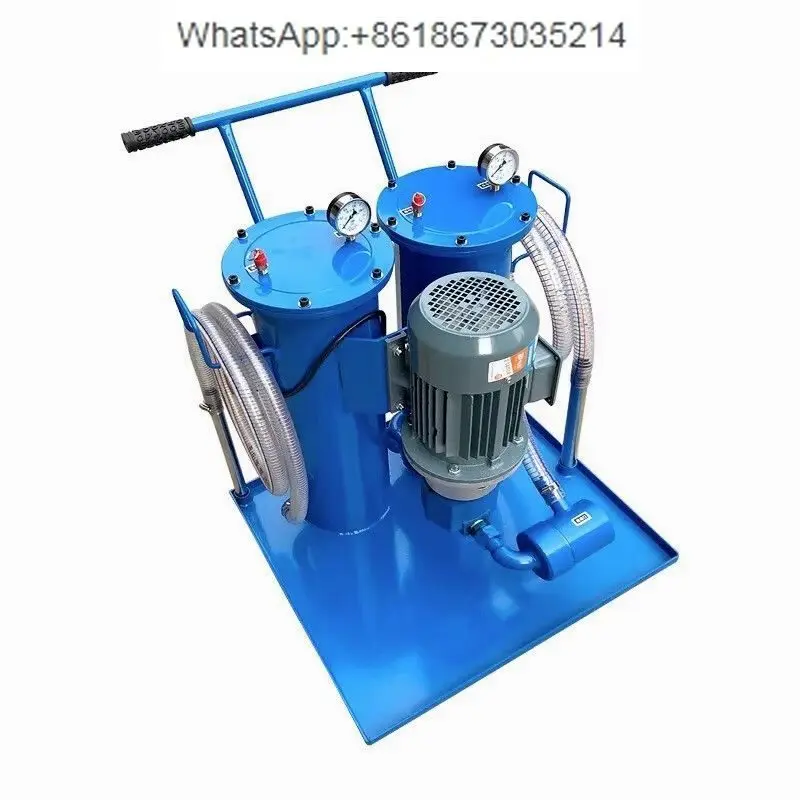 

Hydraulic Oil Filter Oil Filter Small Industrial Hand Push Mobile Double Barrel Car Oil Pumping Unit