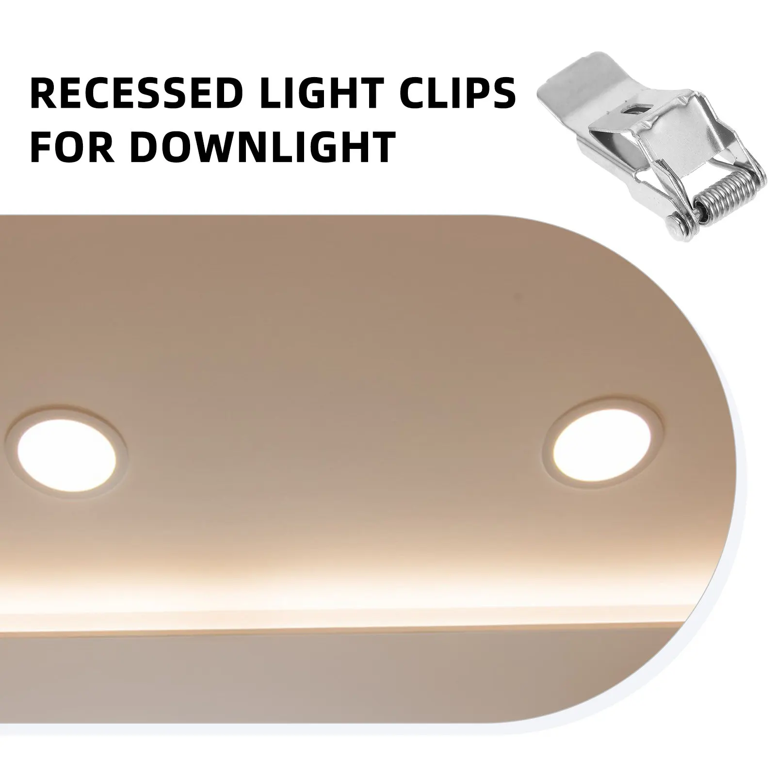 10Pcs Recessed Light Spring Clips Metal Clamp for Downlight LED Panel Lamp Accessories Secure Hold